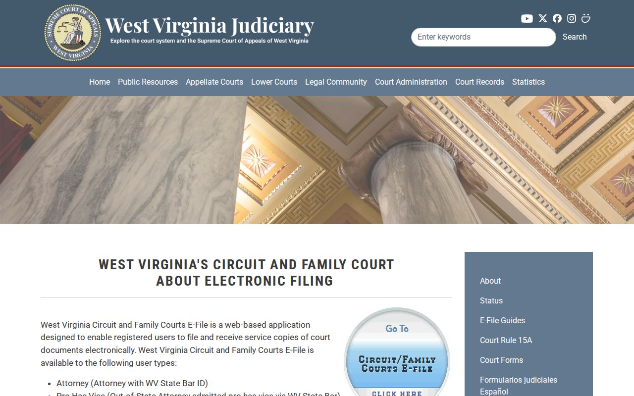 Raleigh County civil docket electronic filing overview